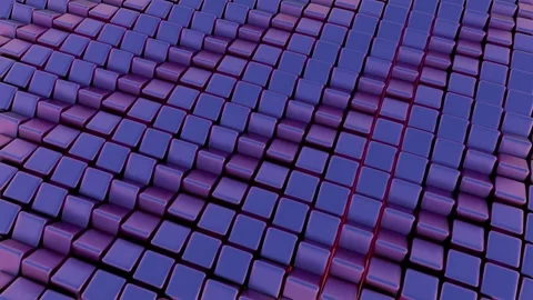 Simplified blockchain depicted through stylized geometric shapes, offering a  Stock Footage 297689812