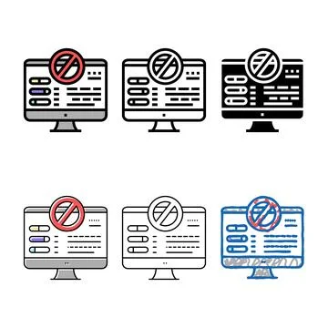 Simplified fixing computer errors color icon vector Stock Illustration