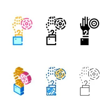 Simplified hand phantom ache color icon vector Stock Illustration
