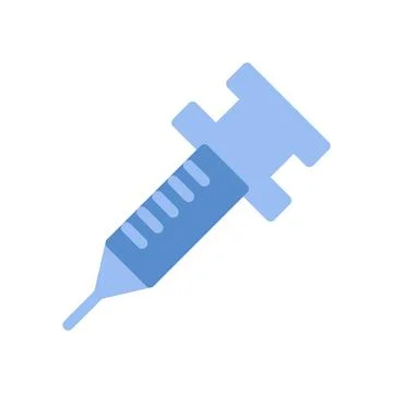 Simplified injection vector illustration against a clean white backdrop Stock Illustration