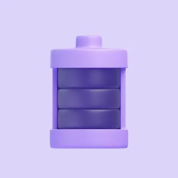 A simplified, modern design of a battery charge indicator Stock Illustration