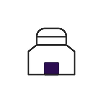 Simplified representation of a building structure in line art evokes modern.. Ilustración de archivo