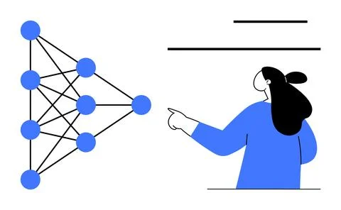 Simplified Representation of Neural Network Structure with Analyst イラスト素材
