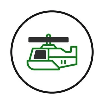 Simplified representation of rotorcraft engineering vector illustration sho.. Stock Illustration