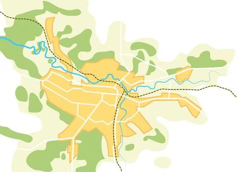 Simplified Vector Map of The City II Simplified Vector Map of The City 2. ... Stock Photos
