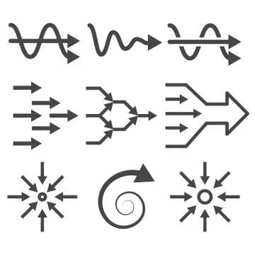 Simplify icon set Stock Illustration