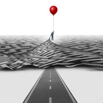 Simplify Management Solution Stock Illustration