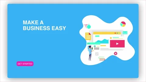 Simplify Your Business with Easy Online Tools and Technology Solutions Stock Footage 341920089