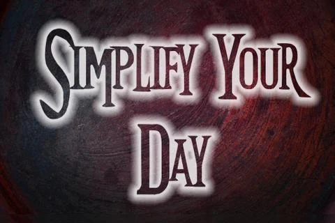 Simplify your day concept Stockillustratie
