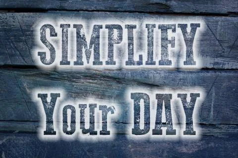 Simplify your day concept Stockillustratie