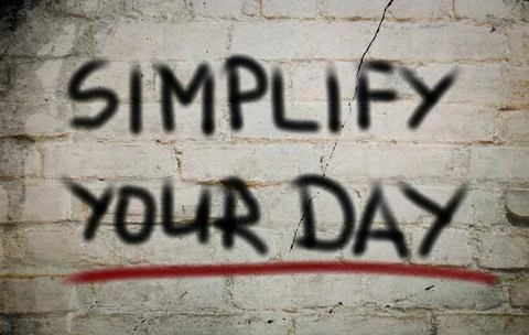 Simplify Your Day Concept Simplify Your Day Concept Copyright: xZoonar.com... Stock Photos