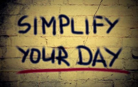 Simplify Your Day Concept Simplify Your Day Concept Copyright: xZoonar.com... Stock Photos