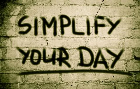 Simplify Your Day Concept Simplify Your Day Concept Copyright: xZoonar.com... Stock Photos