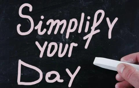Simplify your day Stockillustratie