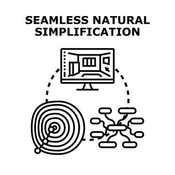 Simplifying complex information and processes for understanding Stock Illustration