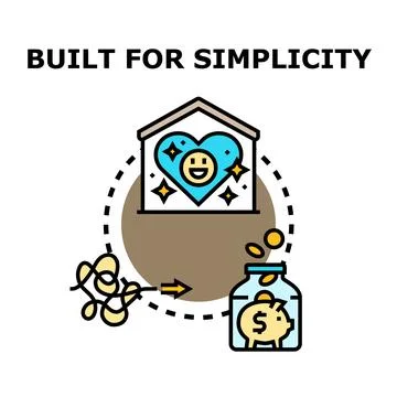 Simplifying process transforming complexity into financial well being イラスト素材