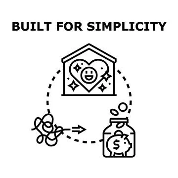 Simplifying process transforming complexity into financial well being イラスト素材