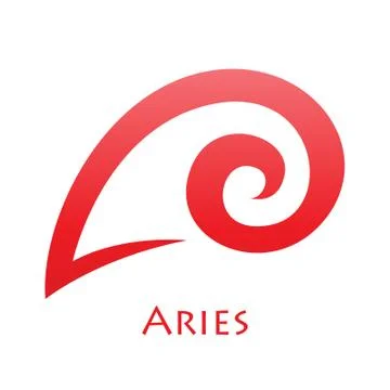 Simplistic Aries Zodiac Star Sign Stock Illustration