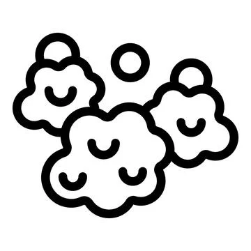 Simplistic black and white illustration of clouds and sun Illustrazione stock