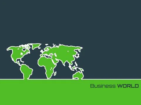 Simplistic brochure with outlined map Simplistic brochure design with whit... Stock Photos