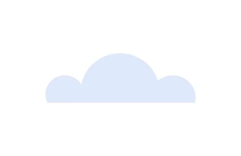 Simplistic cloud icon representing cloud computing, storage, or weather app.. Stock Illustration