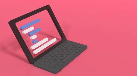 Simplistic Code On Minimalistic Device Red Stock Illustration