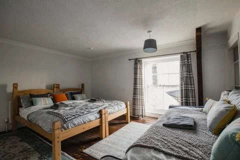 Simplistic Cosy Bedroom 스톡 사진