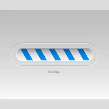 Simplistic flat loader design Illustrazione stock