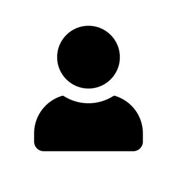 Simplistic Icon of a Person Representing Anonymous User Profile in Digital .. イラスト素材