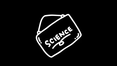 A simplistic illustration of a science briefcase, symbolizing education and.. Stock Footage 319586767