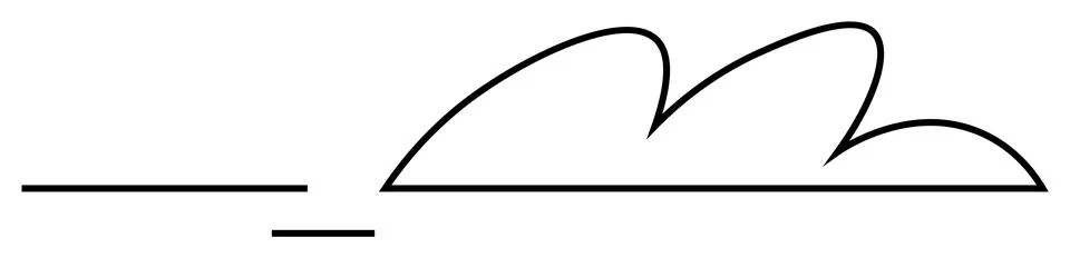 Simplistic Typography Concept with Handwriting and Signature Elements Stock Illustration