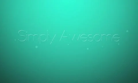 Simply Awesome Stock Illustration