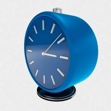 Simply blue clock Stock Illustration