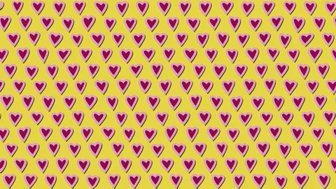 Simply Flat Animation With Heart Beating Video stock 117676999