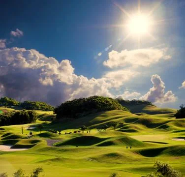 Simply golf image Stock Photos