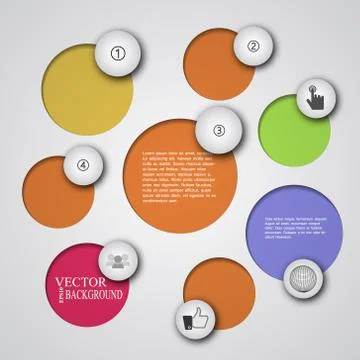 Simply infographic step by step template 스톡 일러스트