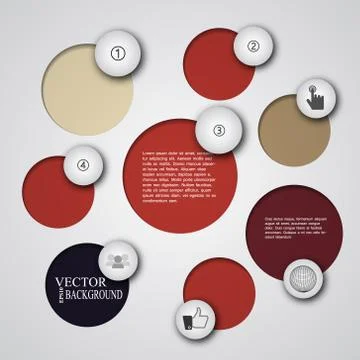 Simply infographic step by step template Illustrazione stock