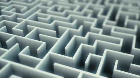 Simply Maze Flyover Stock Footage 58589316