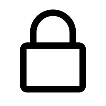 Simply padlock icon. Security. Lock. Vector. Stock Illustration
