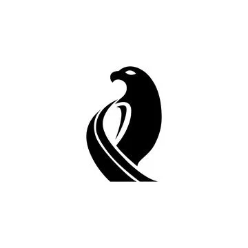 Simply stylish eagle modern logo Stock Illustration
