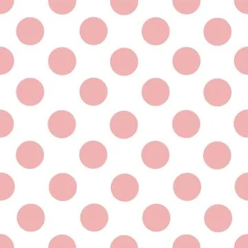Simply vector seamless pattern of light pink rose circles on a white background Illustrazione stock