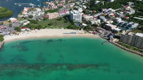 Simpson Bay beach Kimsha Beach in Sint Maarten Stock Footage 273167446