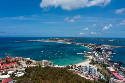 Simpson Bay, Sint Maarten - Drone Stock Photos