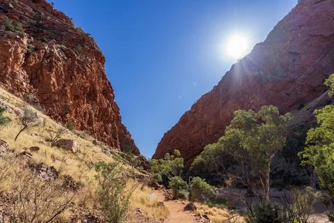 Simpson Gap in the West MacDonnell Range Stock Photos