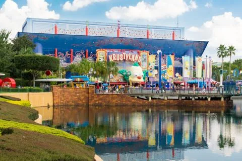 The simpsons ride at  universal studios florida Stock Photos