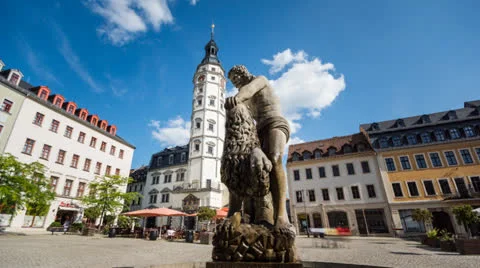 Simsonbrunnen slide Stock Footage 25622918