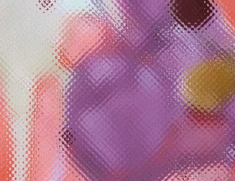 Simulate patterned colored glass in bright cool colors Stock Illustration