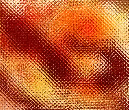 Simulate patterned colored glass in vivid warm colors Stock Illustration