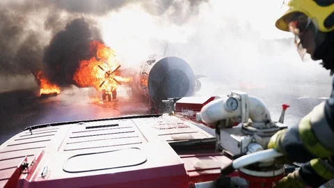 Simulated fire Stock Footage 129908738