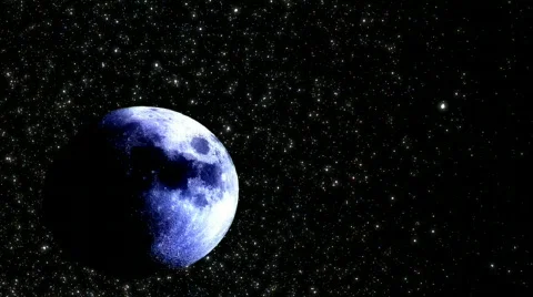 Simulated moon timelapse Stock Footage